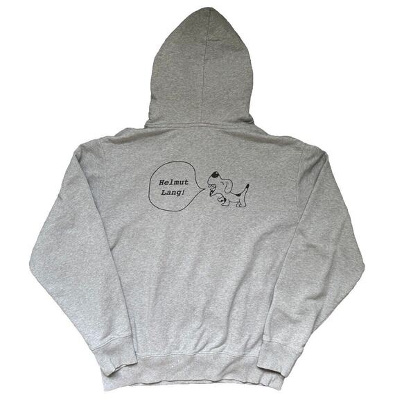 Men's HELMUT LANG 2021 Puppy Hooded Sweatshirt Hoodie Vapor Heat, Size M - Picture 5 of 8
